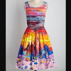 Modcloth Painted Love Dress